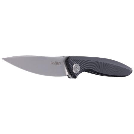 Kubey Pike Knife Black Titanium, Sandblasted CPM 20CV by Parsons Bladeworks (KB2103B)