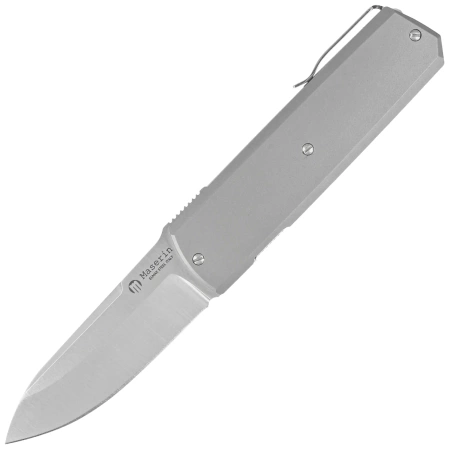 Nóż składany Maserin Silver 410/T Grey Titanium, Satin Elmax by Bruno Bruna