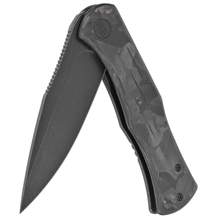WE Knife Primoris Marble Carbon Fiber / Black Ti, Black Stonewashed (20047B-1)