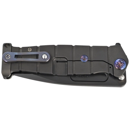 Nóż składany Medford USMC Fighter Flipper PVD Black/Flamed Titanium, Black PVD 3V by Greg Medford