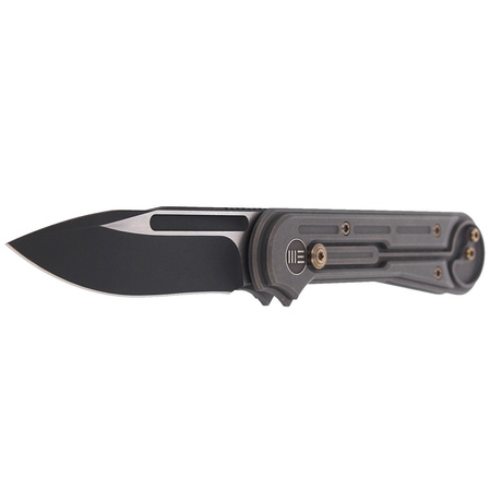 Nóż składany WE Knife Double Helix Gray Titanium, Black Stonewash CPM S35VN (815E)