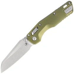 Microtech MSI Mini Ram-Lok S/E Knife Fluted OD Green Aluminum, Stonewashed M390MK by Tony Marfione (210M-10FLOD)