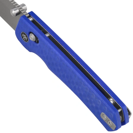 Remette RT-Aurora Knife Blue G10, Ceramic Sandblasting 14C28N (AURA-G3)