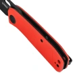 Kubey Hyde Knife Red G10, Blackwashed 14C28N by Colin Maisonpierre (KU2104F)