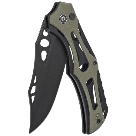 Nóż składany Civivi Biophase Black Aluminium/OD Green G10, Black Stonewashed Nitro-V (C23083C-2)