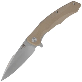 Bestech Warwolf Beige G10, Stonewashed/Satin D2 Knife (BG04C)