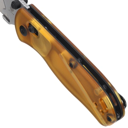 Nóż składany Kizer Uti Bear 1 Yellow PEI, Blasted SK5 / 50Cr15MoV by Azo (V3619JA4)