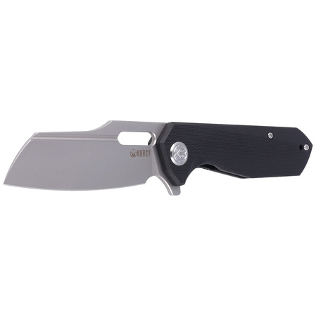 Nóż składany Kubey Atlas Black G10, Beadblasted 14C28N by Jelly Jerry (KU328A)