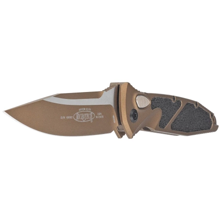 Nóż automatyczny Microtech Socom Elite Auto S/E Cerakote Burnt Bronze Aluminium, Cerakote Burnt Bronze M390 by Tony Marfione (160A-1UB-C19Z4)