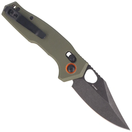 Nóż składany FoxEdge Crew OD Green G10, Black Stonewashed 9Cr14Mov (FE-039 G10OD)