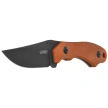 Kubey TLB II Knife Brown Micarta, Black Stonewashed 14C28N by Alessandra De Santis (KU468D)