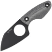 Kizer Nightjar Knife Black Norplex UltreX Micarta, Black PVD / Stonewashed AUS-10 by Vincent Rizzo (1114A1)