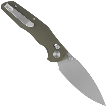 Nóż składany Bestechman Ronan OD Green G10, Stonewashed 14C28N (BMK02E)