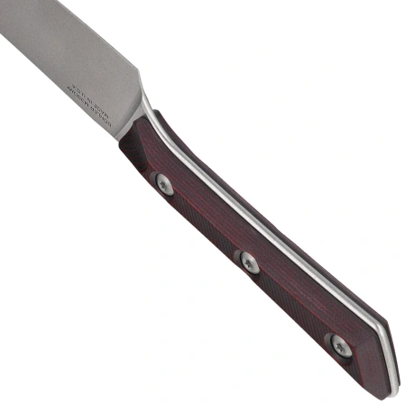 Microtech Utility Kitchen Knife Black Cherry G10, Stonewashed MK390 (3400-10BC)