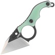 Nóż Kubey Hippocam KU166B Jade G10, Satin/Blackwashed D2