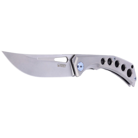 Kubey Knife Ishtar Gray Titanium, Satin AUS-10 by Maksim Tkachuk (KU170C)