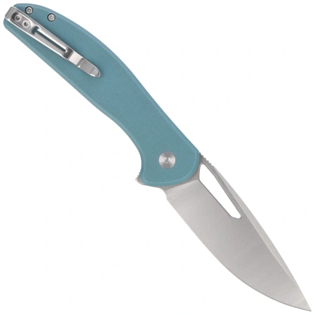 Bestechman Whalefin Knife Blue G10, Stonewashed / Satin D2 (BMK18B)