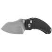 Kizer Mini Bulldog Knife Carbon Fiber, Stonewashed S45VN by O.SHO (Ki3672SA3)
