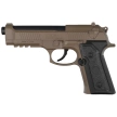 Zestaw wiatrówkowy 63: Pistolet Niksan Defence NKS CP92 Tan 4.5 mm, 1400 BBs, 10 kapsuł CO₂, 100 tarcz