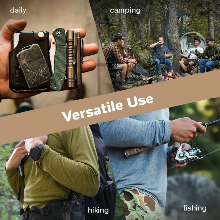 Civivi Clingman Knife Green Canvas Micarta, Satin Nitro-V by Taylor Martin Best Damn EDC (C23065-4)