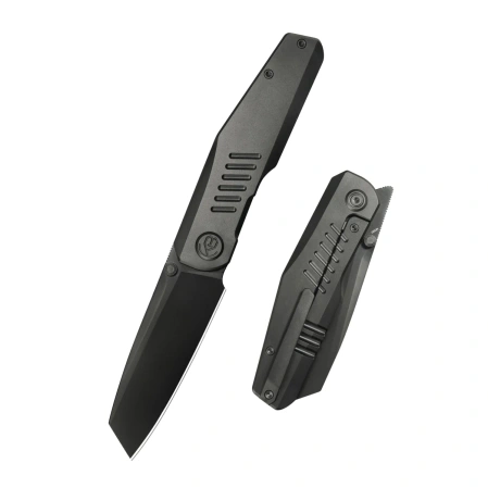Kubey KB Knives Protocol Black DLC Titanium, Black DLC M390V by Panurin Design (KB416C)