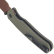 Nóż składany Bestechman Cicada's Wing-TL OD Green G10, Gold PVD 10Cr15CoMoV (BMK24H)