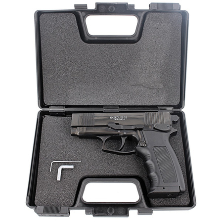 Zestaw pistolet wiatrówka Voltran Ekol ES 55 Black 4.5 mm, 1500 BBs, 10 kapsuł, tarcze