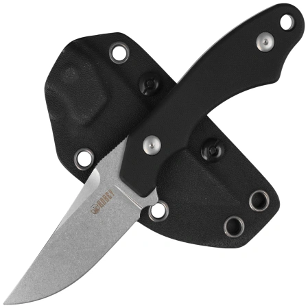 Kubey TLB II Knife Black G10, Beadblasted 14C28N by Alessandra De Santis (KU468A)