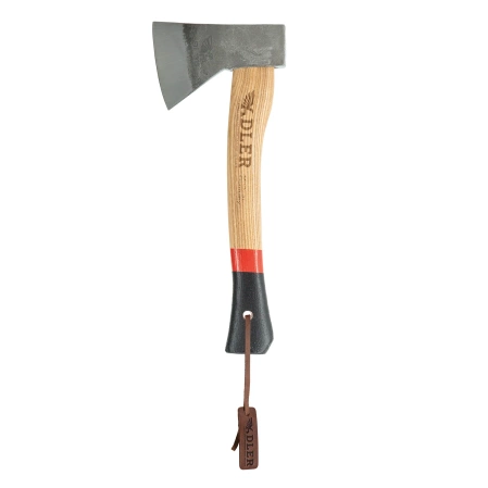 Adler Scout Hatchet Black / Red Ash Wood, C60 Carbon Steel (280.0E030A011)