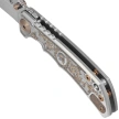 Spartan Blades Harsey Folder ''Flourishes'' Gray Titanium, Stonewashed MagnaCut by William W. Harsey (SF5FLRISHS)