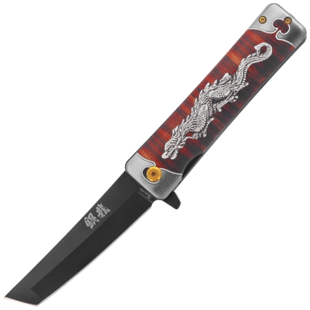 Nóż składany Martinez Albainox Dragon Silver 3D Aluminium, Black 3Cr13MoV (18439)