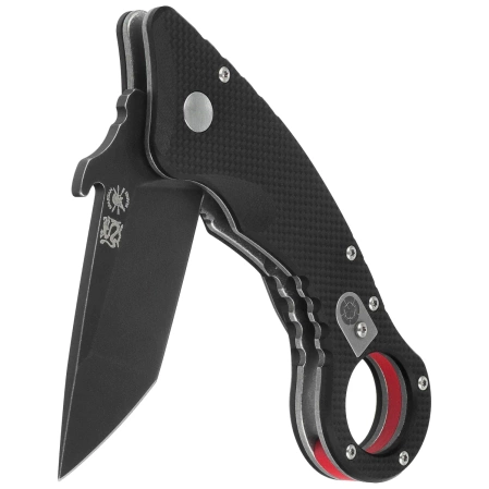 Spartan Blades Ronin Shoto Black G10, Black 154CM by Tu Lam (SFBL9BK)
