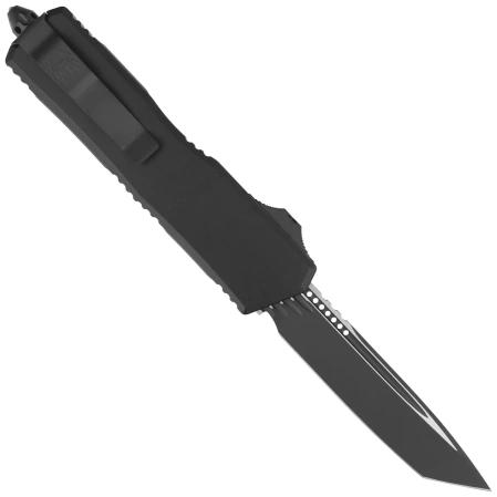 Nóż automatyczny OTF Microtech Scarab II Gen III Executive T/E Black Aluminium, Tactical Black DLC M390MK by Tony Marfione (1177-1T)