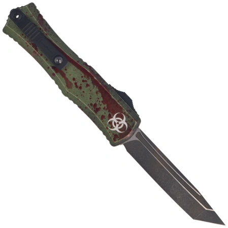 Nóż automatyczny OTF Microtech Hera II Mini T/E Signature Outbreak Aluminium, Outbreak M390MK by Tony Marfione (1704M-1OBDS)