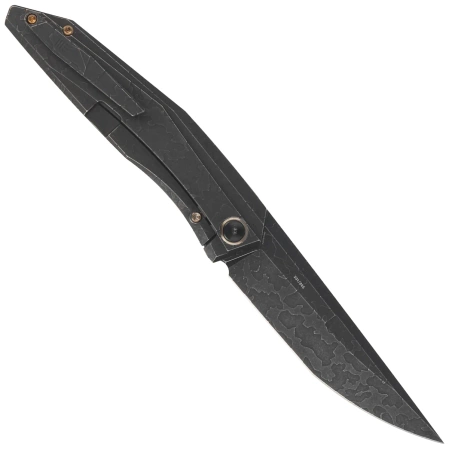 Nóż składany WE Knife Cybernetic LE No 201/205 Black Etching Pattern Titanium, Black Stonewashed CPM 20CV (WE22033-4)
