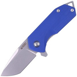 Nóż składany Kubey Knife Campe, Blue G10, Sandblast D2 (KU203D)