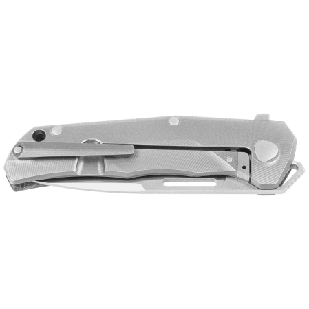 Nóż składany LionSteel Q4ttro Green Burlap Micarta/Titanium, Satin MagnaCut by Molletta (Q4 BGR)