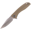 CIVIVI Knife Baklash Tan G10, Satin Finish (C801B)