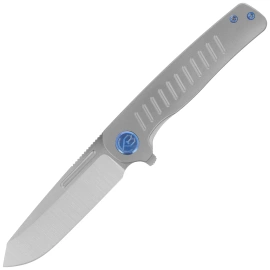 Kubey KB Knives Steelhead Gray Titanium, Satin M390 by Mark Perez (KB315A)