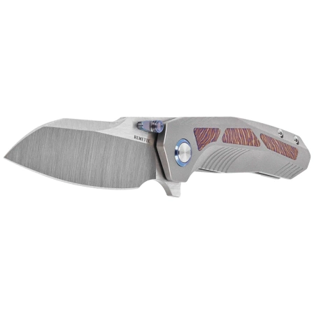 Remette Kestrel Knife Gray Titanium/Timascus, Satin CPM S35VN (RTPO-D)