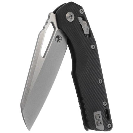 Microtech MSI S/E Knife Black Fluted G10, Stonewashed M390MK by Tony Marfione (210-10FLGTBK)