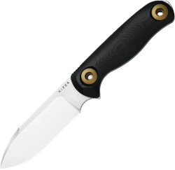 Kizer Drop Bear Fix 3 Knife Black G10, Stonewashed 14C28N by Azo (1101A1)
