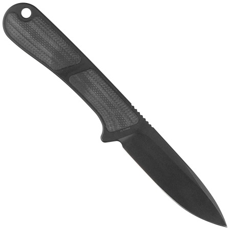 Civivi Mini Elementum Fixed Neck Knife Black G10, Black Nitro-V (C23010-1)