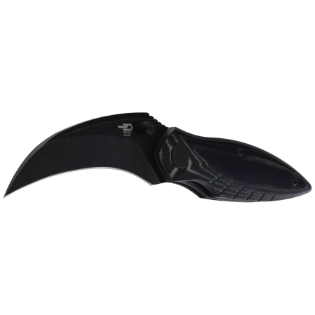 Bestech Mantidae Black Micarta, Black Stonewashed 14C28N by Lucas (BG60D)