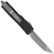 Microtech UTX-85 T/E Black Aluminum OTF Knife, Stonewashed M390 (233-10)