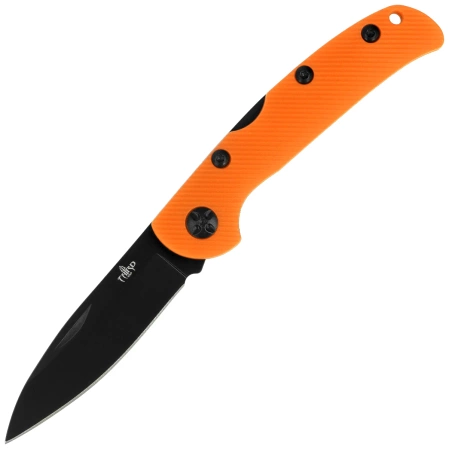 Nóż składany Third Decor Habitat N76 Navaja Orange Nylon Fibre, Black 420 (TH-N76T)