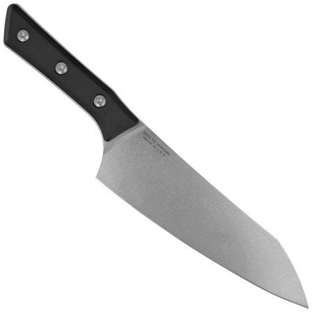 Nóż kuchenny Microtech Chef 8'' Black G10, Stonewashed M390MK (3000-10BK)