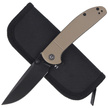 CIVIVI Badlands Vagabond Tan FRN, Black Stonewashed (C2019A)