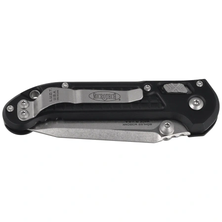 Microtech LUDT Ram-Lok T/E Knife Black Frag Aluminum, Stonewashed M390MK by Tony Marfione (1136RL-10FR)
