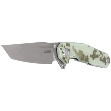 Kubey Carve Knife Digital Camo G10, Beadblasted AUS-10 (KB237H)
